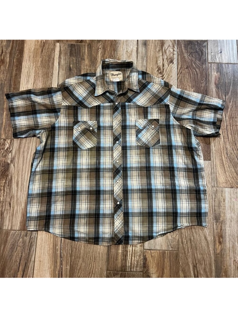 Wrangler Plaid Pearl Snap Shirt